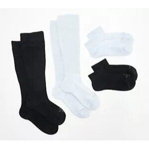 Tommie Copper 4-Pack Ultraguard Ankle & OTC Socks Large Unisex